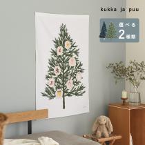 【★】kukka ja puu クリスマスツリー タペストリー 壁掛け 110×70cm／クッカヤプー【送料無料】