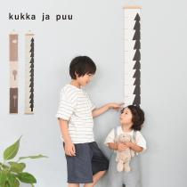 【★】【1000円均一】kukka ja puu キッズメジャー 身長計タペストリー 壁掛け／クッカヤプー（56％OFF）【3/1雑貨MD】