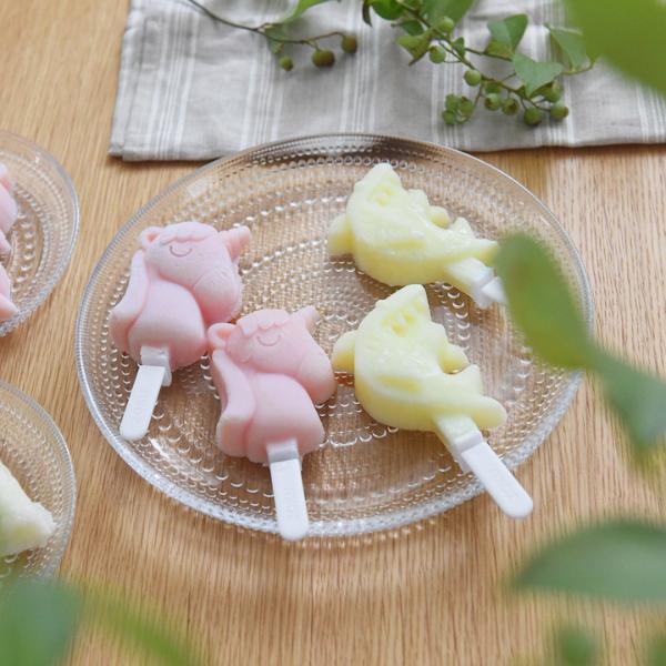 【550円均一】サメ／ユニコーンの絵になるアイス型／ZOKU ゾク【3/1雑貨MD】（65％OFF）