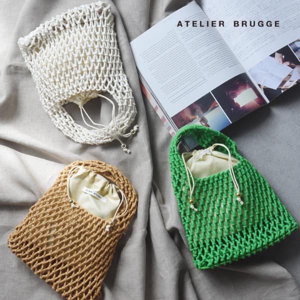 マクラメミニバッグ／ATELIER BRUGGE アトリエブルージュ