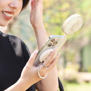 スマホ取り付けできる携帯扇風機 アイファン マグ／iFan Mag
