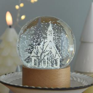 クリスマス インテリアに馴染む スノードーム ノエルの街