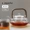 天然木×耐熱ガラス ティーポット ルーミー／noon ヌーン