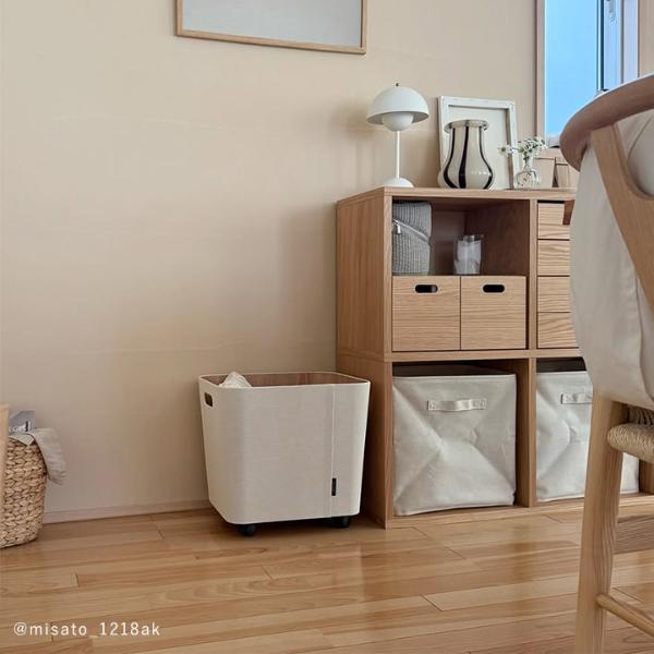 bon moment 荷物の一時置きに キャスター付き収納 ワイドタイプ／ボンモマン【予約商品】