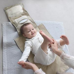 kukka ja puu どこでもさっとおむつ替え おむつポーチ マット付き／クッカヤプー
