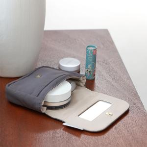 bon moment さっとお直しができる ミラー付き ミニポーチ／ボンモマン