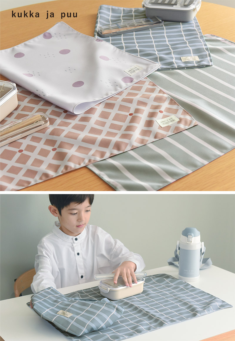 kukka ja puu ランチョンマット 40×60cm 2枚セット 柄 通園 通学 女の子 男の子 小学生 幼稚園/クッカヤプー