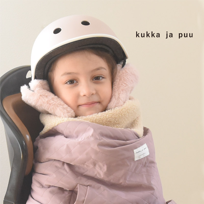 kukka ja puu 耳元あったか 自転車ヘルメット用 イヤーマフ 子供 防寒/クッカヤプー