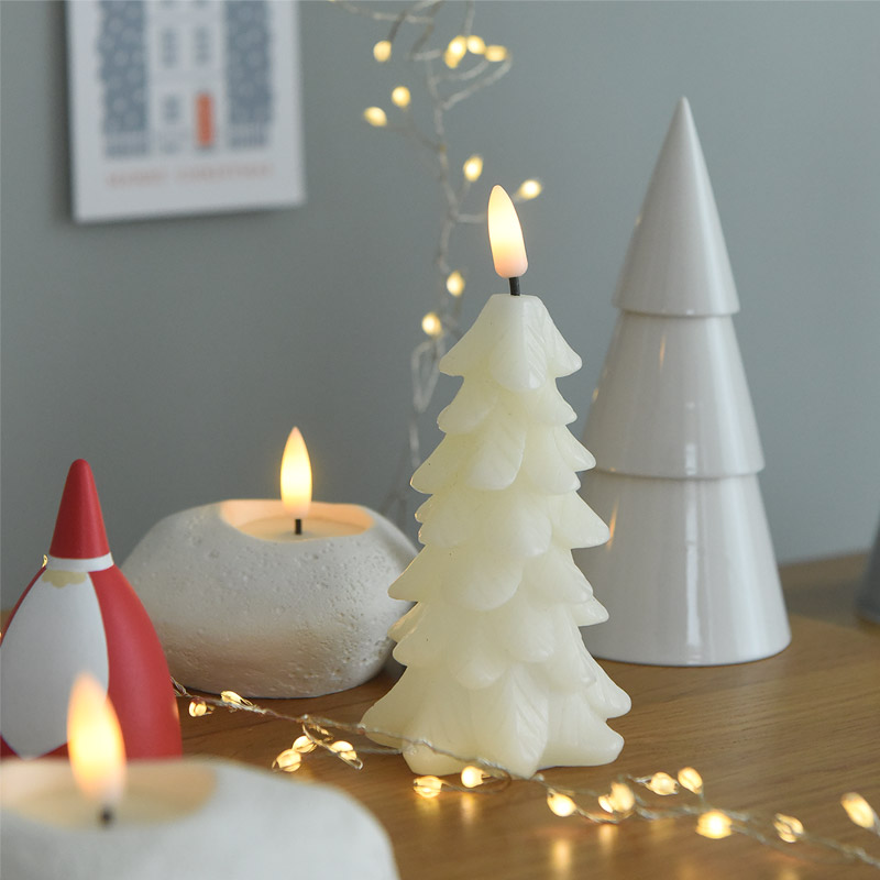 167091　クリスマス LEDライト キャンドルツリー
