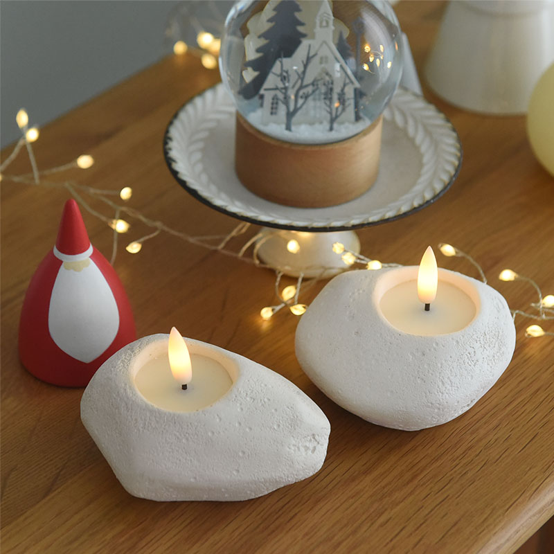 クリスマス LEDライト キャンドル ストーンレット