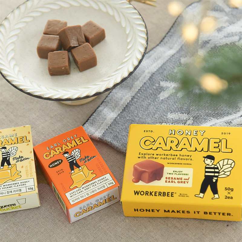167306　WORKERBEE はちみつキャラメルセット（アールグレイ・ごま）