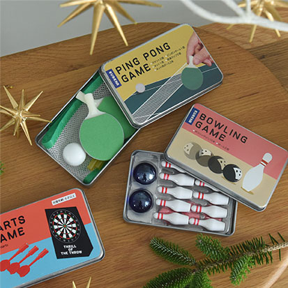 クリスマス ミニゲーム プチギフト ボーリング ピンポン ダーツ チョコレート入り