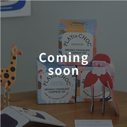 play in choc 紙製パズル付きチョコレート／プレイン・チョック