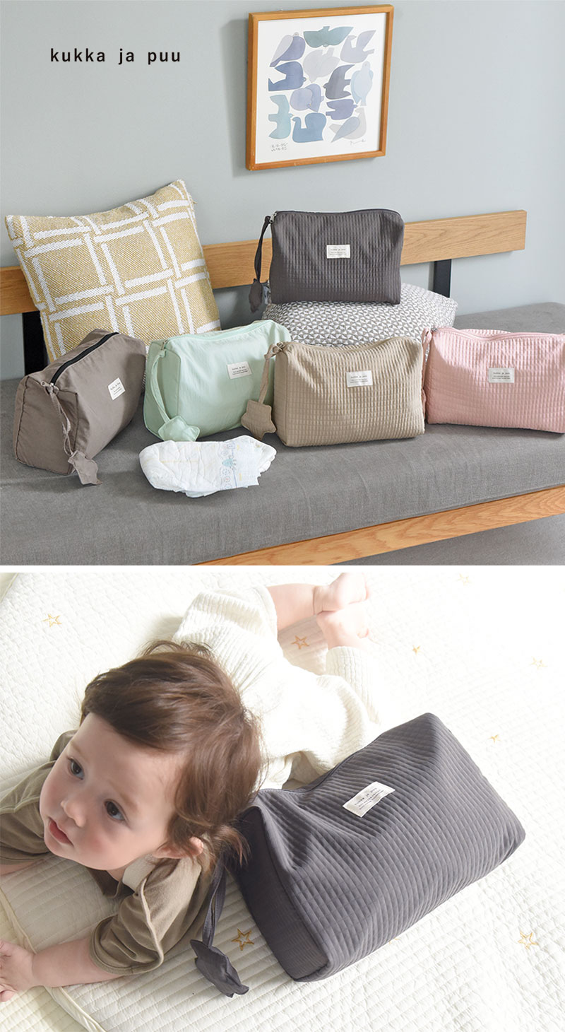 kukka ja puu 星のカシャカシャ付き おむつポーチ/クッカヤプー