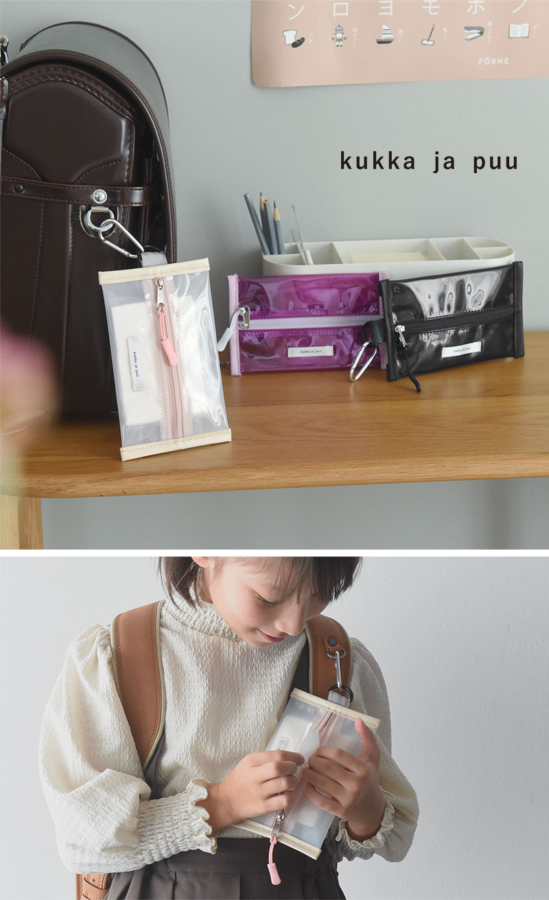 kukka ja puu ボロボロにならない ポケットティッシュケース PVC ケース ポーチ／クッカヤプー