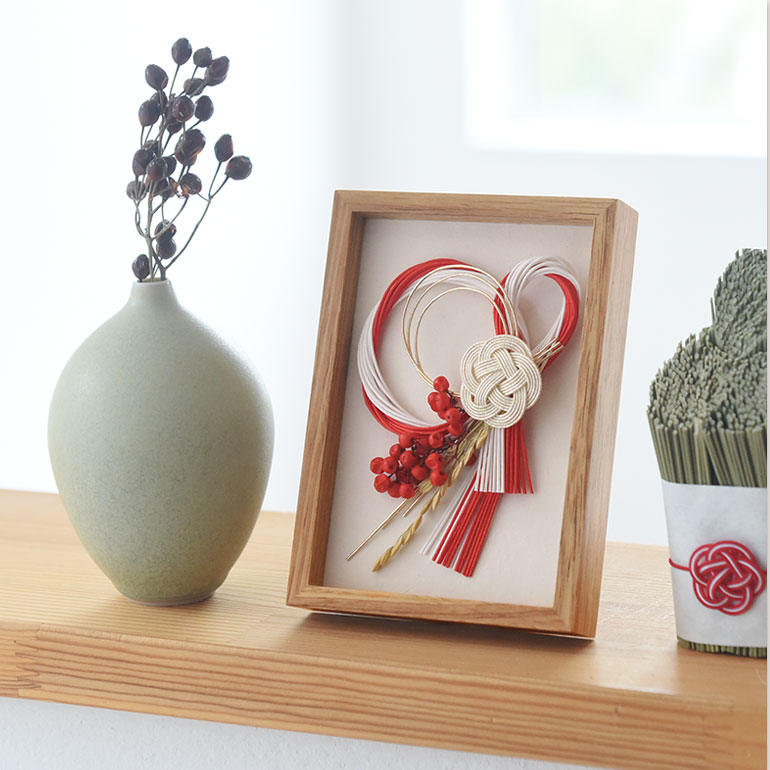 【アンジェ別注】 hare 水引で結ぶ お正月フレーム 日本の行事 しめ飾り お正月