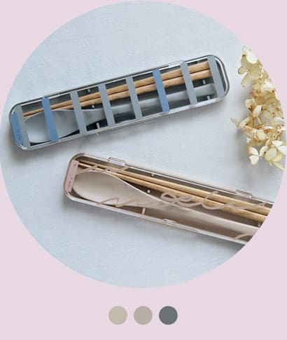 kukka ja puu 北欧カラーのカトラリーセット キッズ 箸スプーン／クッカヤプー