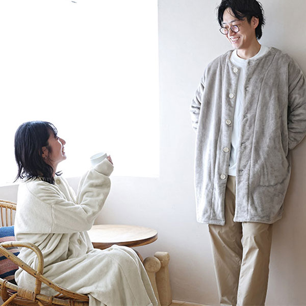 bon moment 軽くてあったかい 着る毛布 ルームウェア マイクロファイバー／ボンモマン