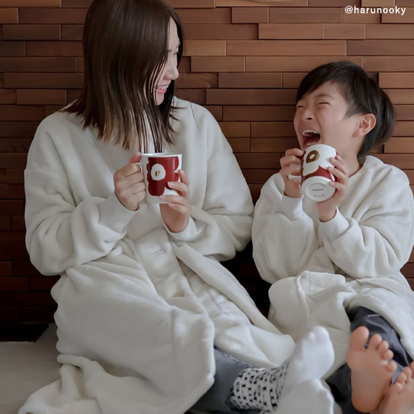 bon moment 軽くてあったかい 着る毛布 ルームウェア マイクロファイバー／ボンモマン