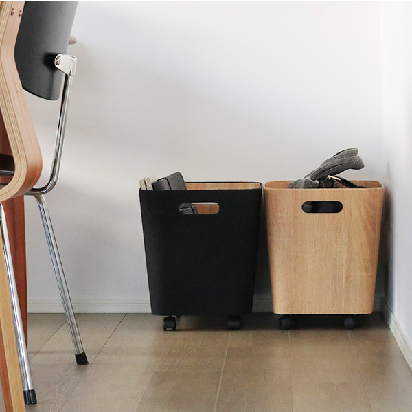 bon moment 荷物の一時置きに キャスター付き収納 ワイドタイプ／ボンモマン【予約商品】