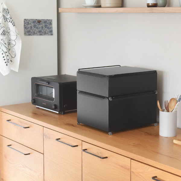 コンパクトに置ける ブレッドケース 収納ケース 幅34cm スタッキング 可能／パンケース 引き出し 食パンケース キッチン収納 キッチン 調味料ラック／Ordre【送料無料】
