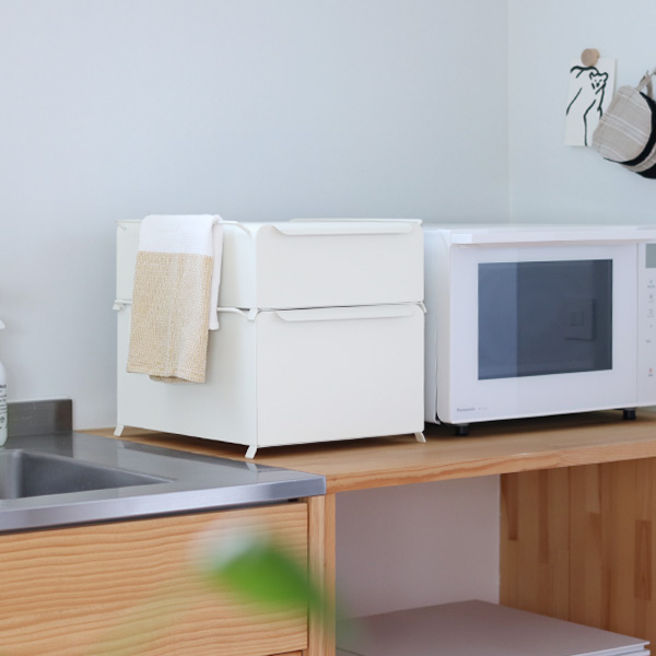 コンパクトに置ける ブレッドケース 収納ケース 幅34cm スタッキング 可能／パンケース 引き出し 食パンケース キッチン収納 キッチン／Ordre【送料無料】