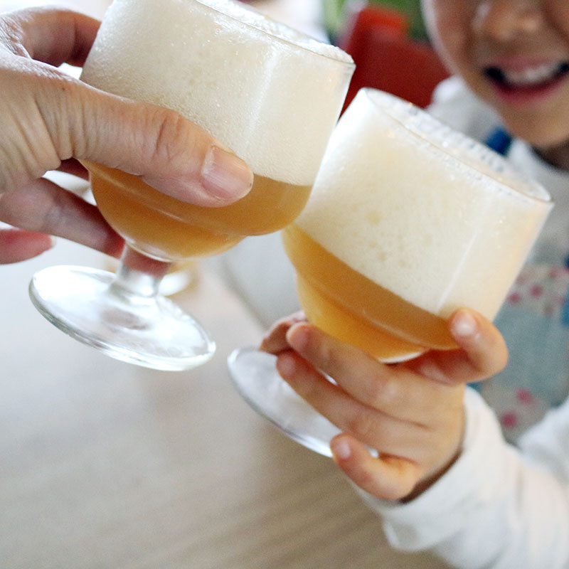 【材料2つ】林檎ゼリーで乾杯！まるでビール！？なスイーツで父の日をお祝いしよう