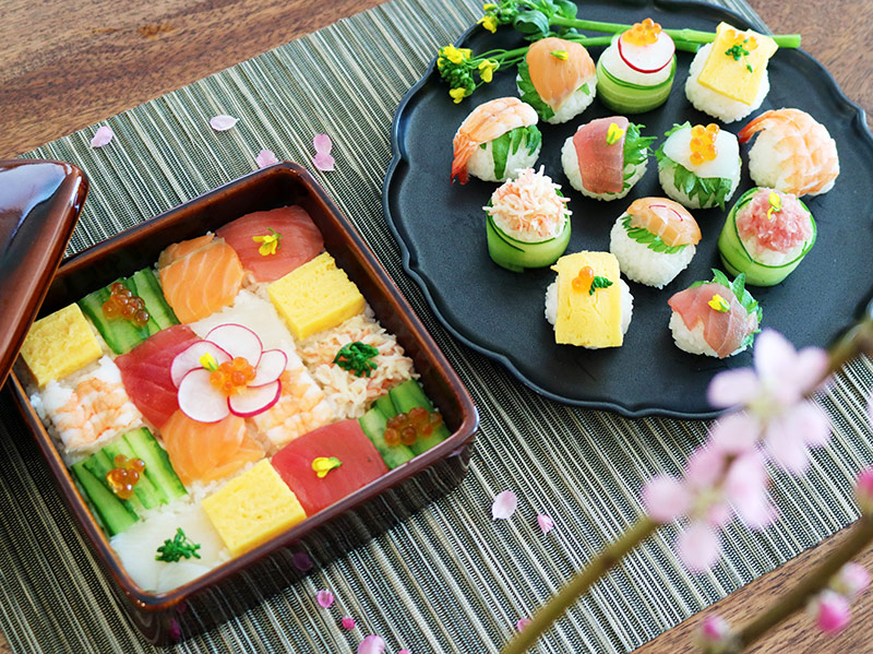 ひな祭り 卒業卒園のお祝いに モザイク寿司 手まり寿司 で簡単 華やかにおもてなし アンジェ日々のコラム
