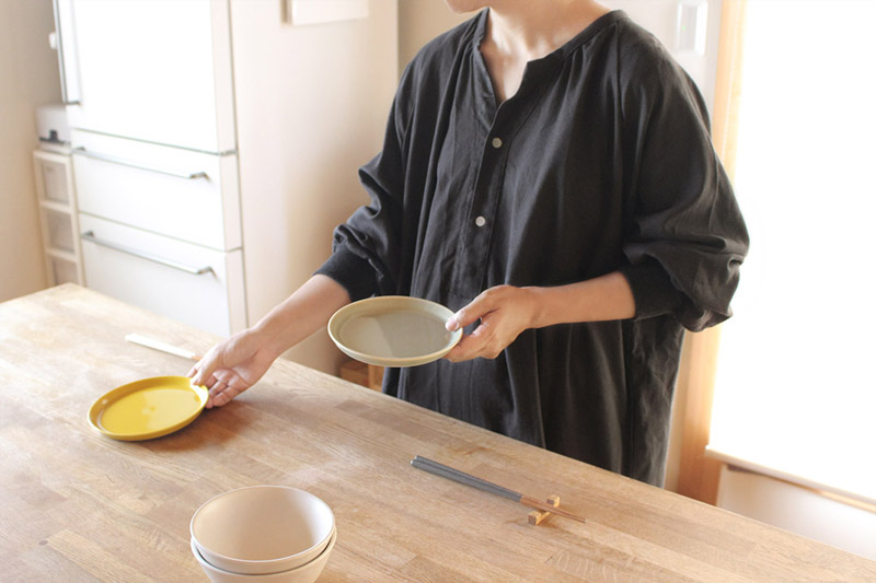 出掛けたくなるルームウエア。主婦に嬉しい「bon moment　袖リブおうちワンピ」