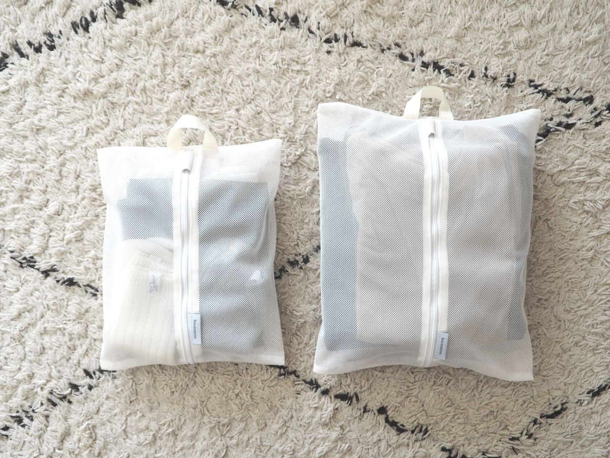面倒な後片付けが一手間減る!「洗濯ネットになる衣類ポーチ」で旅行後の荷ほどきが快適に