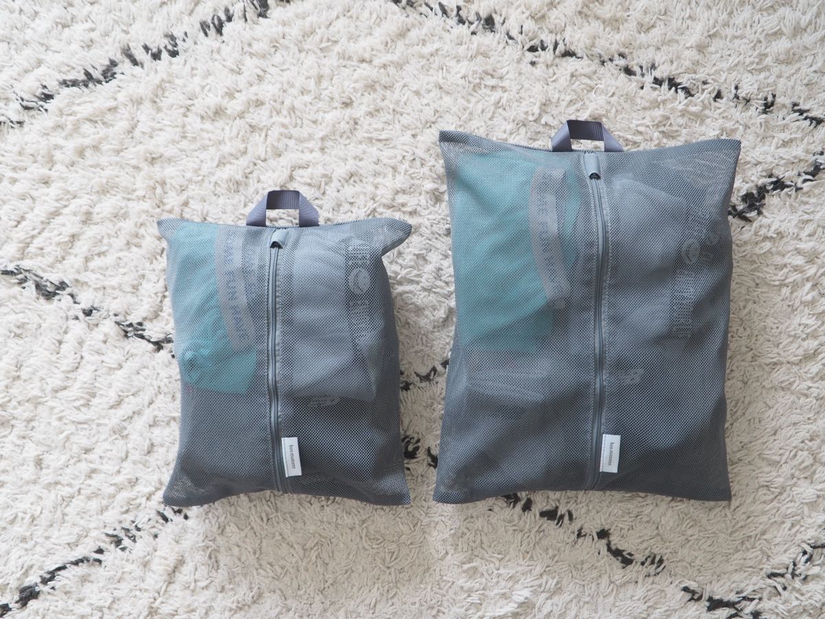 面倒な後片付けが一手間減る!「洗濯ネットになる衣類ポーチ」で旅行後の荷ほどきが快適に
