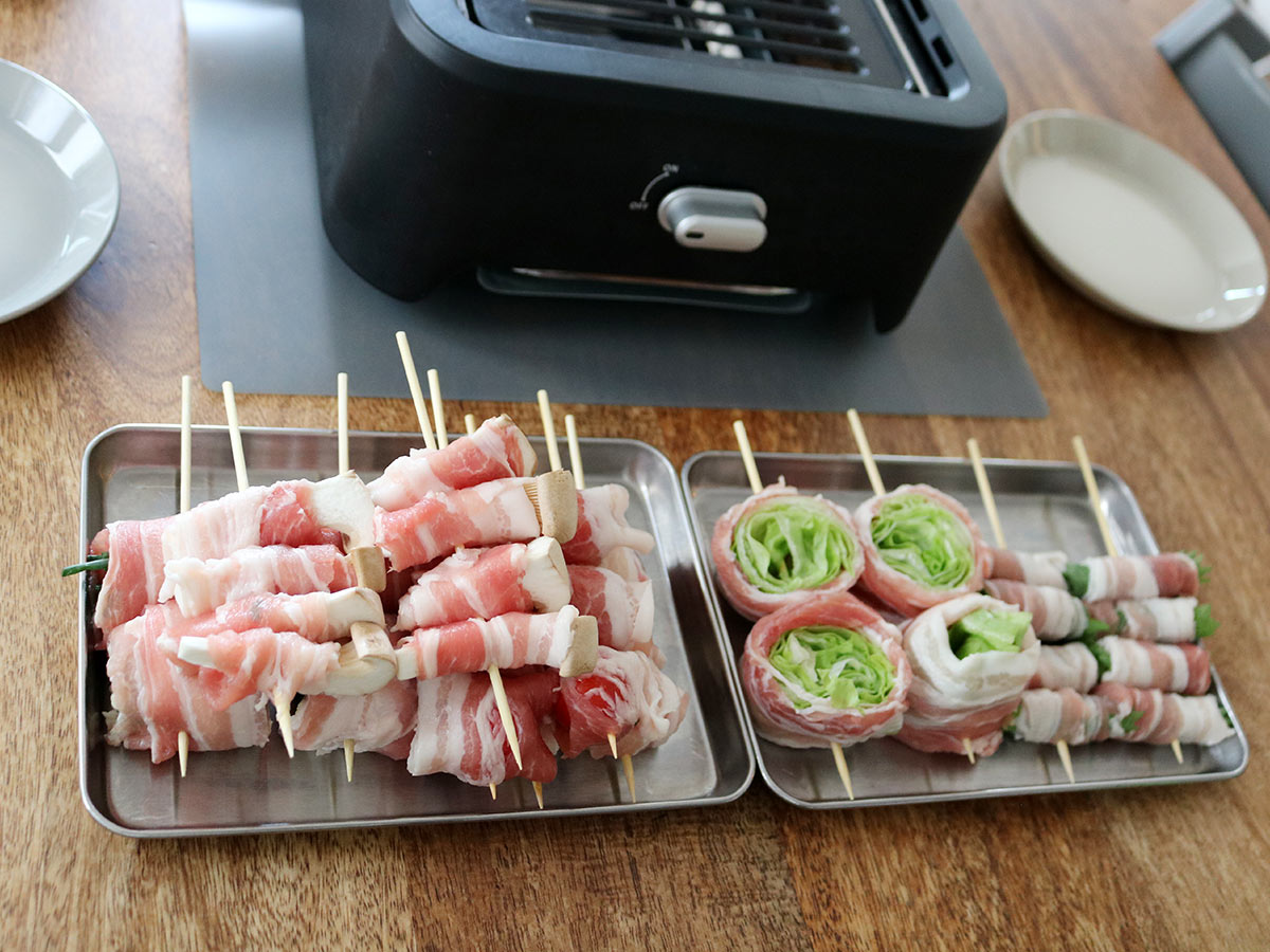 「超少煙グリル」でホームパーティーが盛り上がる！肉巻き＆チーズフォンデュの楽しみ方をご紹介