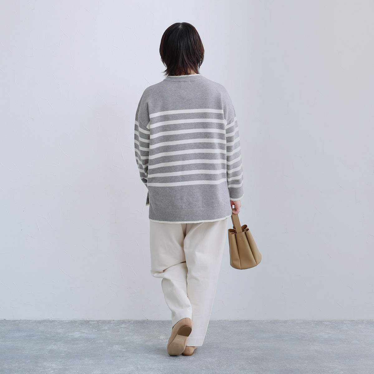 ボーダー好きさん必見！今冬ヘビロテできる「お手入れ激らくニット」スタッフ試着レポート