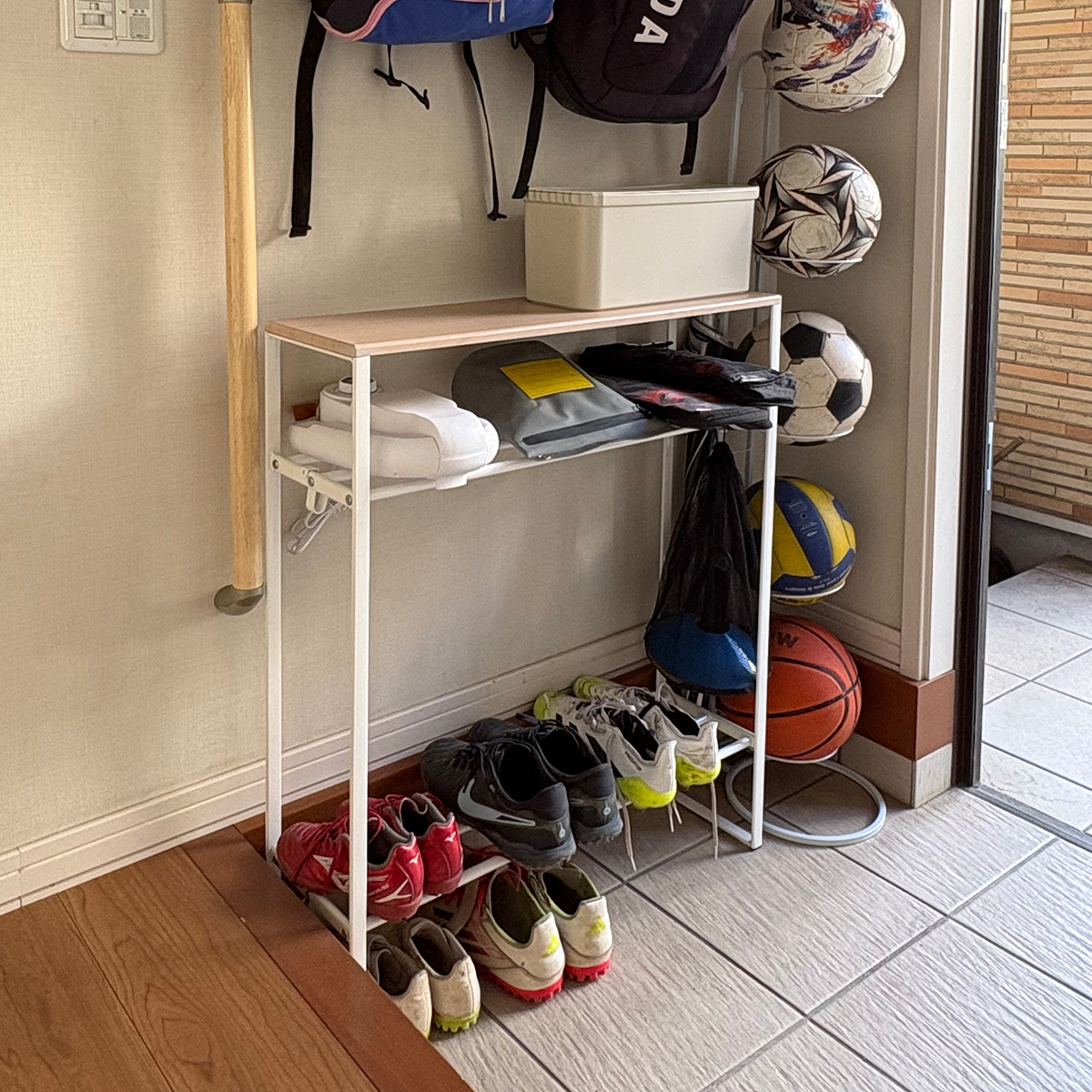 【単身・マンション・戸建て】ライフスタイル別、スタッフのリアルレポ『奥行き19.5cmシェルフ』をここで使いました