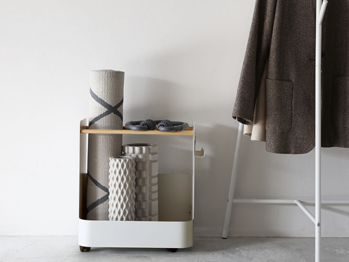 「やるぞ！」と思ったらすぐ取れるフィットネス収納。スタッフが実際に使ってみました