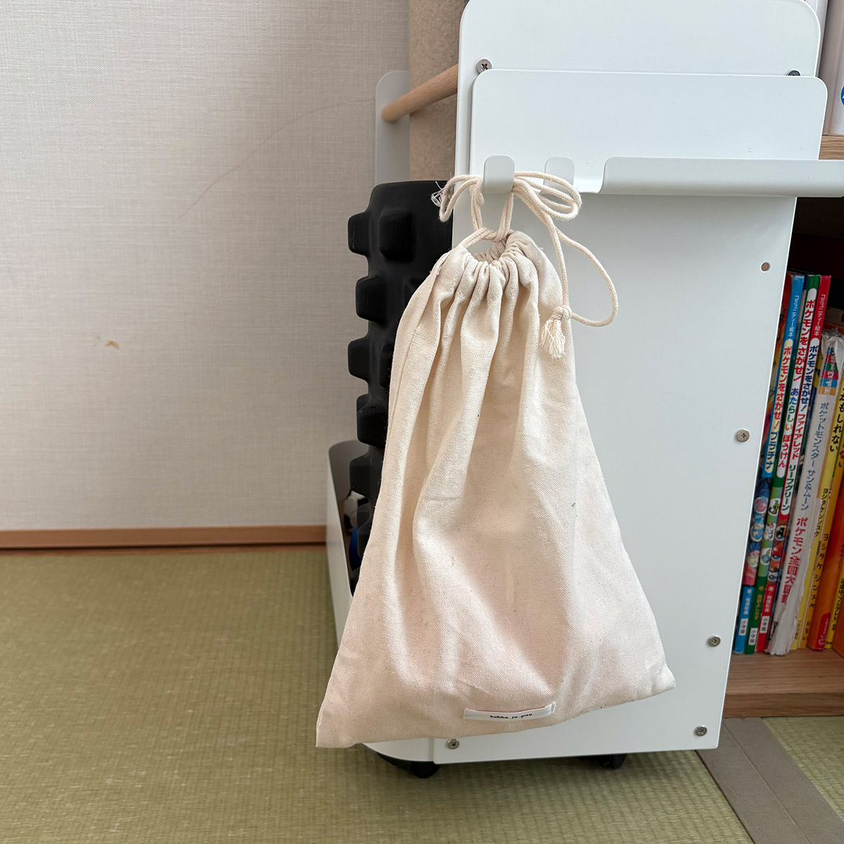 「やるぞ！」と思ったらすぐ取れるフィットネス収納。スタッフが実際に使ってみました