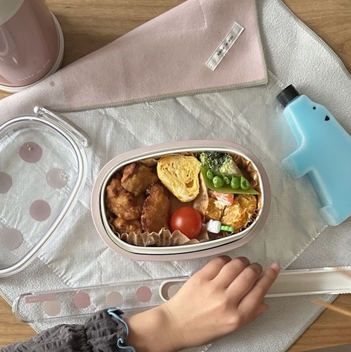 通学弁当も学童弁当も◎ピタッと包める保冷クロスで『お弁当準備ラクちん化』にスタッフが挑戦！