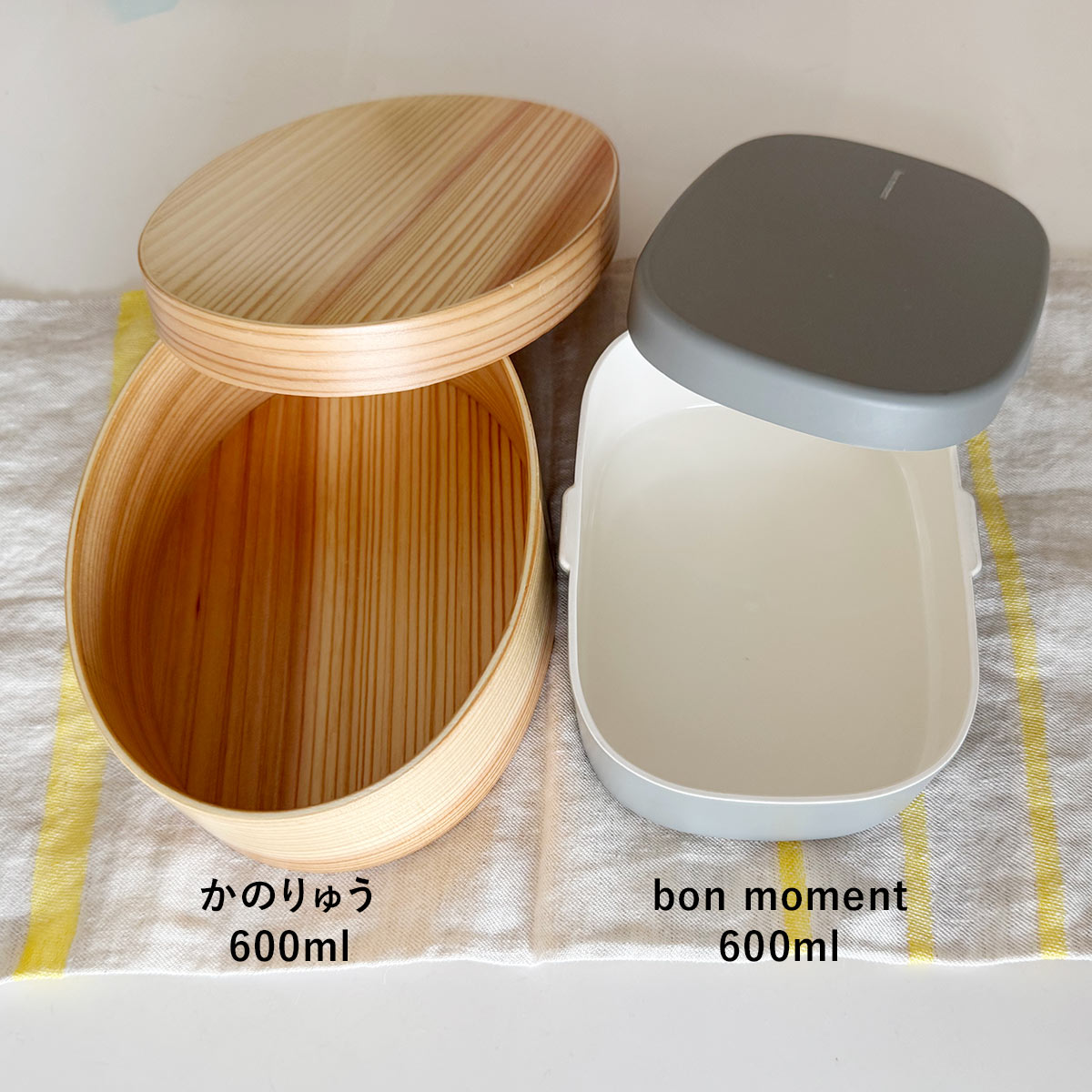 600mlの小判型、ゆったり詰められて食洗機も可能な「曲げわっぱ弁当」で、暑い季節も安心＆美味しく